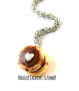 yzWG[EANZT[ n[gACVOo^[pP[LlbNXACfAcollana pancakes con glassa e burro a forma di cuore idea regalo kawaii handma