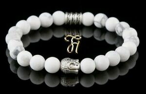 yzWG[EANZT[ nEXzCguXbguXbgp[ub_uXbgVo[wbhhowlith bianco bracciale bracelet perle bracciale buddha testa argento 8mm