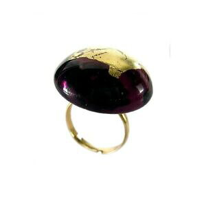 yzWG[EANZT[ oQGNX^tH[J{VAeBXetB[bague en cristal forme cabochon amethyste feuille d or 812