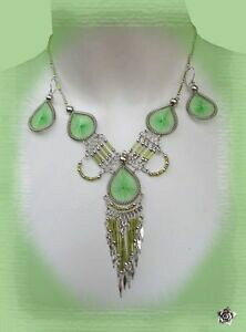 yzWG[EANZT[ p[GeBbNRA[tBeBZyFAW_pJyEparure ethnique collier bo fil tisse perles vert argent dalpaca perou