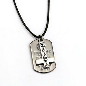 yzWG[EANZT[ fXm[grW[RA[yfeBt^hbO^OSNRXvdeath note bijou collier pendentif metal dog tag logo amp; croix cosplay