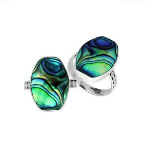 yzWG[EANZT[ ArJo[X^[OVo[Oanello argento sterling con abalone cover ar6214ab152cm