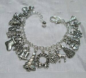 yzWG[EANZT[ uXbguPXAWeB[YWC[mGTsN[VReXhmGbracelet a 20 breloques argentees joyeux noel sapin cloches contes de