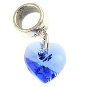 yzWG[EANZT[ Tt@CANX^n[gy_g`[XtXL[sapphire crystal cuore pendenti charm beadrealizzati con elementi swarovski