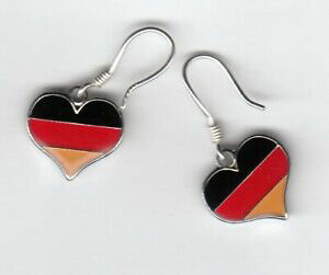 yzWG[EANZT[ ACwK[COhCcn[gin puro argento einhanger orecchini germania in forma cuore