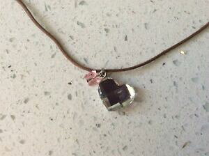 yzWG[EANZT[ XtXL[NX^n[glbNXy_g*** cristallo swarovski cuore e collana con ciondolo a farfalla ***