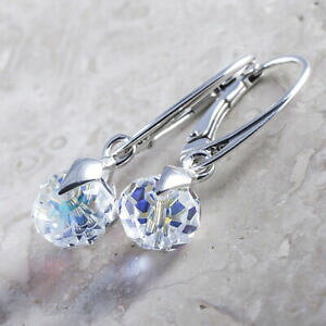 yzWG[EANZT[ Vo[X^[OCO_OuIbgXtXL[NX^R925 argento sterling orecchini dangle * briolette * ab cristalli di swarovski R