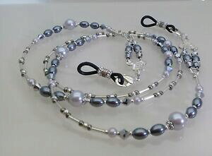 yzWG[EANZT[ `F[r[YKl?X`[Vo[spettacolo occhiali occhiali con perline catena ? acciaio e argento