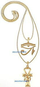 yzWG[EANZT[ ANGWvgNXlbNXzXZbgP[Xocchio di horus con ankh egiziano croce collana nuova set 24 e 762cm astuccio