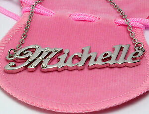 yzWG[EANZT[ lbNX~VFzCgS[hbLNX}XACfeBeBnome collana michelle 18ct bianco oro placcatomatrimonio natale identita