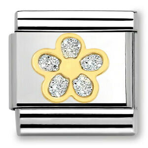 yzWG[EANZT[ IWiNVbNm~l[g`[Ob^[S[horiginale nomination classico fascino fiore glitter oro 03022006 rrp  2200