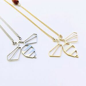 yzWG[EANZT[ lbNXVo[S[horigami geometrico miele bombo collanaargentooro