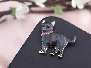 yzWG[EANZT[ ubVshm[[YXgXVgAj}~jIWiJh[broche pin dore noir email rose strass chat animal mignon original cadeau xz8