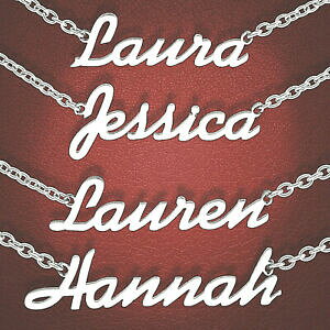 �y���������z�W���G���[�E�A�N�Z�T���[ �l�b�N���X�J�X�^�}�C�Ypersonalizzare qualsiasi nome collana pendente, pubblicato oggi, fatta in uk fino a 11 lettere