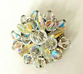 【送料無料】ジュエリー・アクセサリー トレスベルヴィンテージアンシエンヌブロッシュシスタルtres belle broche ancienne vintage verre cistal 4cm