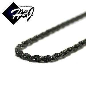 �y���������z�W���G���[�E�A�N�Z�T���[ �����Y�X�e�����X�X�`�[���u���b�N�X���[�X���[�v�`�F�[���`�F�[�������Nmens in acciaio inox 35mm nera liscia corda collana catena collegamento * 18 20 24 30