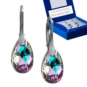 yzWG[EANZT[ X^[OVo[CONAp[hbvIWiNX^XtXL[R925 orecchini argento sterling chiaro pera goccia cristalli originali swar