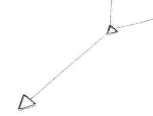 �y���������z�W���G���[�E�A�N�Z�T���[ �R���A�[�t�@�C���V�F�[�k�y���f���e�B�t�g���C�A���O���R���^�[�A�V�G�A���W�F���ecc1903e collier fine chaine pendentif y triangles contour acier argente