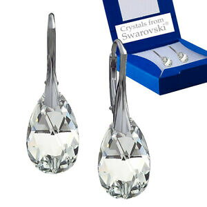 yzWG[EANZT[ X^[OVo[CONAp[hbvIWiNX^XtXL[R925 orecchini argento sterling chiaro pera goccia cristalli originali swar