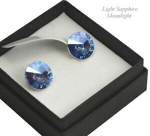 yzWG[EANZT[ NX^XXtXL[J[Vo[X^[OCO925 argento sterling orecchini realizzati con cristalli swarovski 12mmcolori