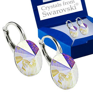 yzWG[EANZT[ Vo[X^[OCONX^NX^IWiXtXL[R925 argento sterling orecchini cristallo ab cristalli originale 12mm da swarovski R