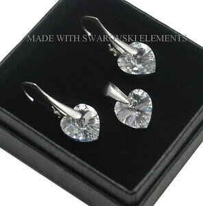yzWG[EANZT[ n[gVo[X^[OCO~[gn[gXtXL[NX^R* cuore * 925 argento sterling orecchini 10 mm cuore cristalli di swarovski R