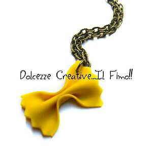 yzWG[EANZT[ pX^lbNXtBZgjgACfA~j`Acollana pasta farfalle idea regalo in fimo e cernit miniature kawaii