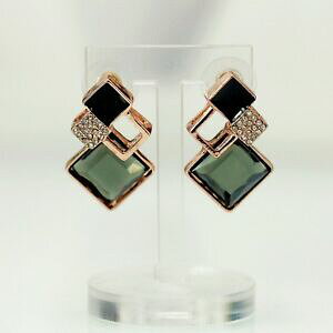 �y���������z�W���G���[�E�A�N�Z�T���[ �u�[�N���h�I�����R���h�����[�A�[���f�R�O�[�e�O���X�m���[���N���Xboucles doreilles clous dore rose art deco goutte gris noir class ee10