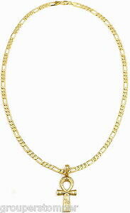 yzWG[EANZT[ ANGWvglbNXy_gtBK`F[ankh nuovo collana egiziano inciso ciondolo con 61cm lungo 5mm catena figaro