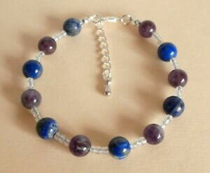 yzWG[EANZT[ NX^q[OpjbNuXbgobOgemstone cristallo guarigione ansia attacchi di panico fobie braccialetto borsa regalo