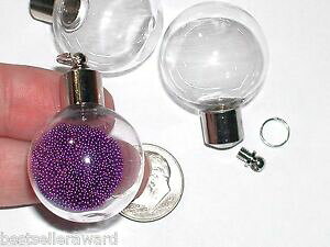 yzWG[EANZT[ XN[LbvNX^{[EhKX{gO[ulbNXgrande vite tappo cristallo sfera rotondo vetro bottiglia boccetta globo collana