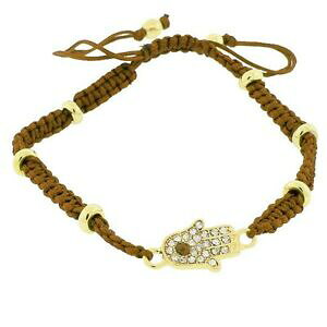yzWG[EANZT[ CG[J[S[huECgzCgNX^nT}bLIuXbggiallo color oro marrone chiaro bianco cristalli hamsa malocchio donna braccia