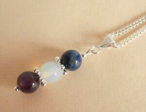 yzWG[EANZT[ WFXg[NX^q[OlbNXobOgemstone cristallo guarigione emicrania mal di testa nevralgie collana borsa regalo