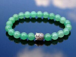 yzWG[EANZT[ ub_i`O[uXbgbuddha avventurina verde naturale gemstone bracciale guarigione 69 elasticizzata