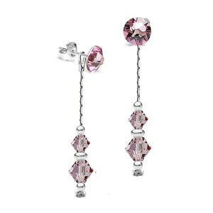 yzWG[EANZT[ Vo[X^[OCO_OOCgAWXgNX^XtXL[R925 argento sterling orecchini dangle lunga 2in1 light amethyst cristalli 