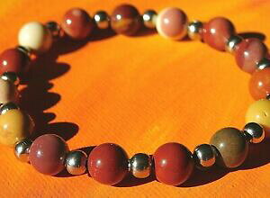 yzWG[EANZT[ YEBYAK^WF}i`X`[uXbgWXp[[JCgda uomodonna 8mm agata gemma amp; bracciale in acciaionaturale la mookaite jasper