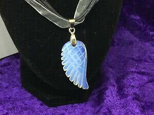 �y���������z�W���G���[�E�A�N�Z�T���[ �O���[�g�I�p�[���G���W�F���E�B���O�y���_���g�`���A�E�ggrande opalite angel wing ciondolo stabilizzatore dumorebuono per insonniachillout