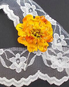 yzWG[EANZT[ O[gCG[ysgrande peonia giallo pin drammatico matrimonio bavero pin fiori handmade dipinti a mano