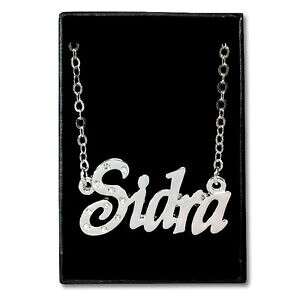 yzWG[EANZT[ CXuChChACfAzCgS[hbLlbNXbianco oro placcato collana con nomesidraidea regalo per leimusulmana damigelle