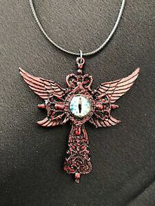yzWG[EANZT[ SVbNnEB[EBbJ~XeBbNACnhChlbNXgothic, halloween, inquietante, wicca, pagan, mystic occhio collana hand made unico