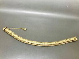 【送料無料】ジュエリー・アクセサリー カッティングマシンヴィンテージメッキブレスレットvintage placcati in oro brillante macchina taglio bracciale dettagliate