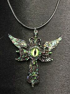 yzWG[EANZT[ SVbNnEB[EBbJ~XeBbNACnhChlbNXgothic, halloween, inquietante, wicca, pagan, mystic occhio collana hand made unico
