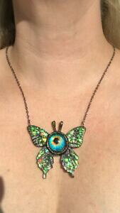 yzWG[EANZT[ SVbNnEB[EBbJ~XeBbNACnhChlbNXgothic, halloween, inquietante, wicca, pagan, mystic occhio collana hand made unico
