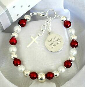 �y���������z�W���G���[�E�A�N�Z�T���[ �R�~���j�I�����E���h�u���X���b�g�p�[�\�i���C�Y�o�v�e�X�}personalizzato battesimo giorno prima santa comunione incisi round bracciale con charm