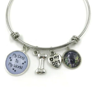 �y���������z�W���G���[�E�A�N�Z�T���[ �J�X�^���`���[���u���X���b�gamante dei cani personalizzata charm braccialetto