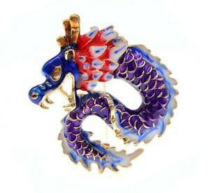 yzWG[EANZT[ ubVGsOWhSoCIbgh~igAVGG}Cbroche epingle joli dragon violet dominant, acier emaille