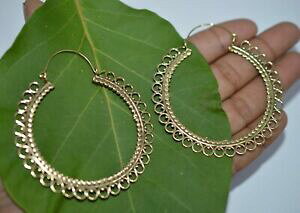 yzWG[EANZT[ }bVuuX}_WvV[CO_Ohbvt[vCOottone massiccio mandala gypsy orecchini, orecchino a cerchio dangle drop