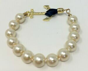 yzWG[EANZT[ AJ[N[W[WG[p[uXbgbraccialetto di perle bigiotteria con chiusura ancora nuovo