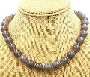 yzWG[EANZT[ i`O[IjNXAK^lbNX`xbgVo[utbN12 mm naturale grigio onice agata gemme collana 18 tibetan silver love ganci di jn259