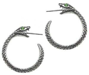 yzWG[EANZT[ COh\tBAT[ygCOwrSVbNE{Xalchemy england the sophia serpent earrings, snakes, pagan, gothic, ouroboros